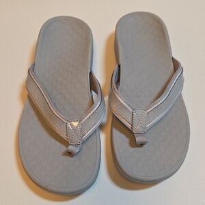 Gray Flip Flop Sandals